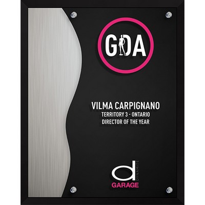 The Profile Plaque (8"x 10"x 1") Screen-Printed