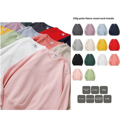 Unisex Stock Crew Neck Sweatshirt - 350 GSM Polar Fleece