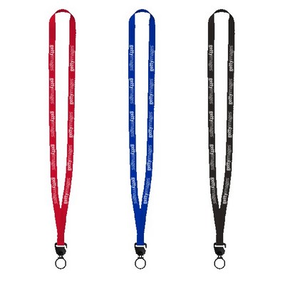 Evolution12 - 1/2" Polyester Welded Lanyard with Trapezoid and Plastic O-Ring