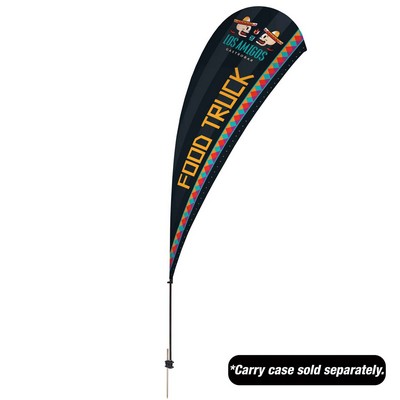 13' Value Teardrop Sail Sign Flag - 1-Sided with Spike
