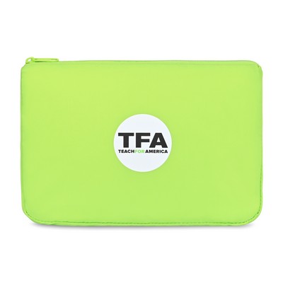 Arlo rPET Zippered Pouch - Lime Green
