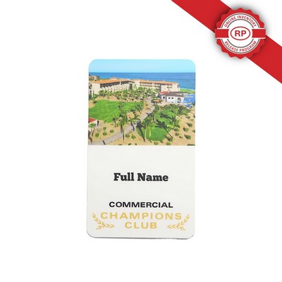 Laminated Personalized Name Badge (3x5") Rectangle