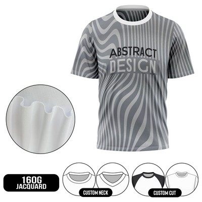 Women's Sublimation Short Sleeve T-Shirt - 160G Jacquard