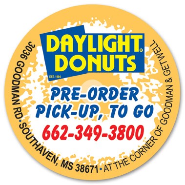 USA Made Premium UV Window Micro-Suction Cling Decal (5") Circle Shape