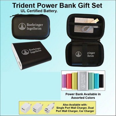 Trident Power Bank Zipper Wallet Gift Set 10000 mAh No Extra Tariff