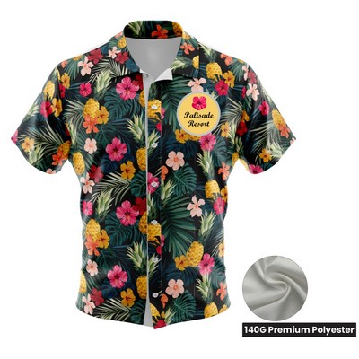 Unisex & Kids' Sublimation Hawaiian Shirt - Premium Polyester