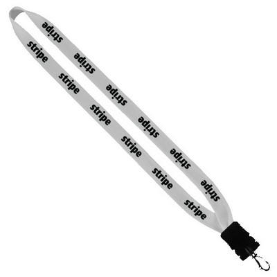 3/4" Cotton Lanyard with Plastic Snap-Buckle Release & Swivel Hook