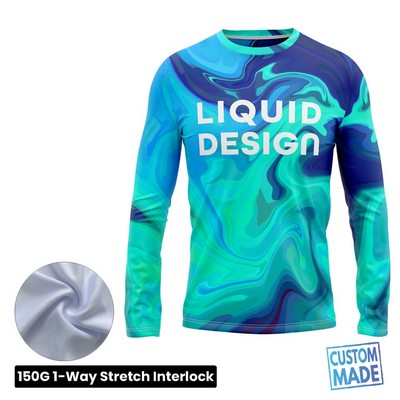 Unisex & Kids' Sublimation Long Sleeve T-Shirt - 150G Interlock