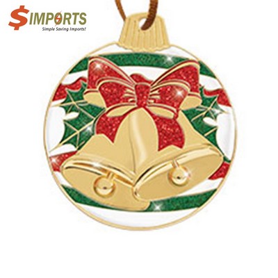 Brass Imitation Cloisonné Medal (Simports)-2", 2.5mm