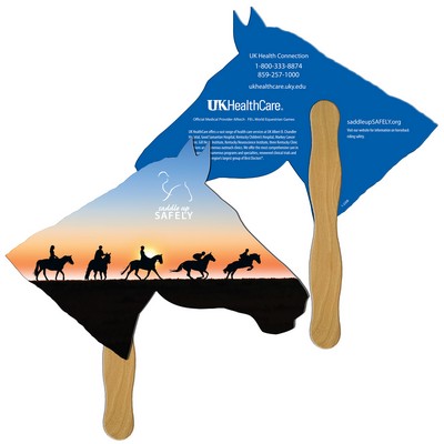 Horse Fast Hand Fan (2 Sides) 1 Day