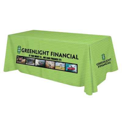 Table Cover - Polyester Digital Direct Print 3 sided, 8 foot