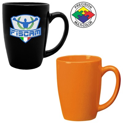 14 Oz. Orange Tall Bistro Challenger Mug - Dishwasher Resistant - Precision Spot Color