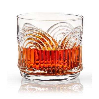 Viski® Deco Beau Crystal Lowball Tumbler