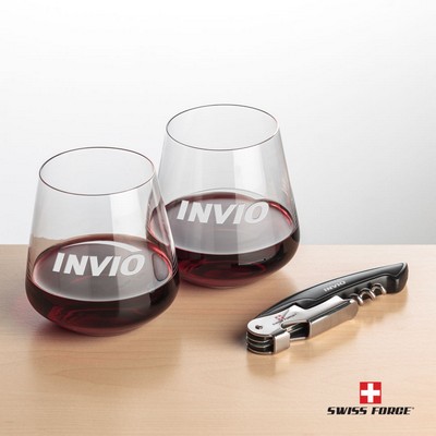 Swiss Force® Opener & Breckland Stemless Wine