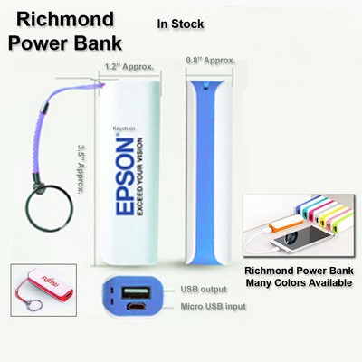 Richmond Power Bank 2000 mAh No Extra Tariff