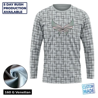 Unisex & Kids' Sublimation Venetian Long Sleeve T-Shirt - Economy