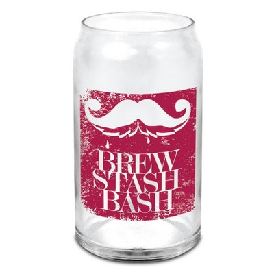 16 Oz. Clear Glass Can