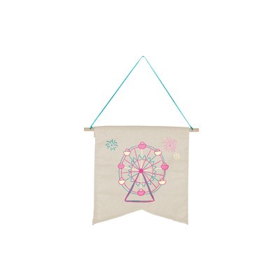 Continued Wallflower Medium Pennant (Natural Canvas)