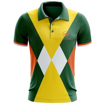 Sublimation Short Sleeve Polo - RPET Pique - Men, Women, Kids
