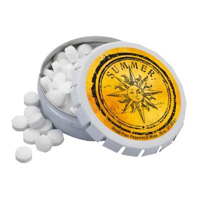2 1/8" Large Round Push Tin with Mints
