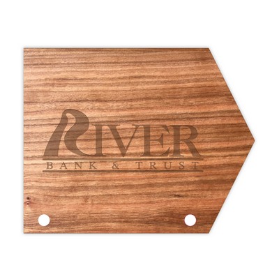 USA Made Eco-Friendly Custom Shape/Size Wood Wall Sign or Plaque (35–39 Sq. Inches)