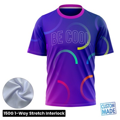 Unisex & Kids' Sublimation Short Sleeve T-Shirt - 150G Interlock