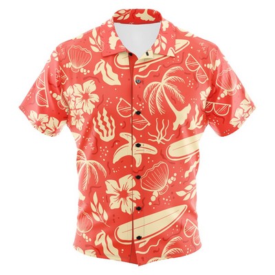 Sublimation Lightweight Mesh Full-Button Shirt - Men, Women, Kids