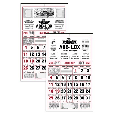 8-Sheet Almanac Calendar