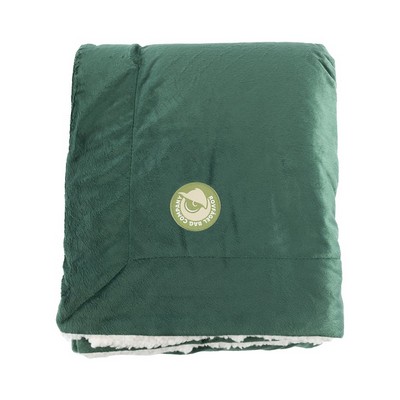 Sherpa Blanket w/ Sewn Woven Patch