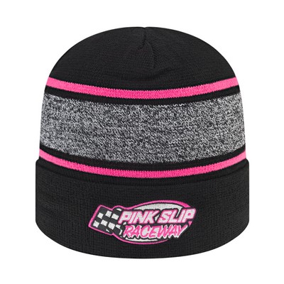 Variegated Striped Knit Cap w/Cuff