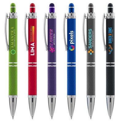 Phoenix Softy w/Stylus - - Full Color Metal Pen