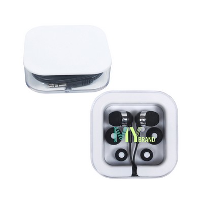 Earbuds In Square Case