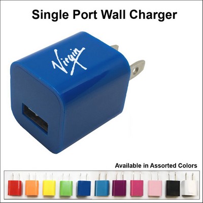 Single Port USB Wall Charger - Dark Blue No Extra Tariff