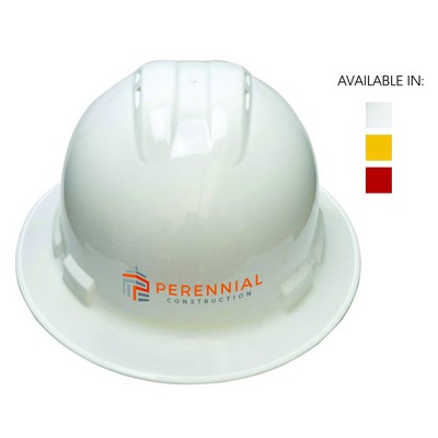 Quartz Vented Full Brim 4 Point Ratchet Hard Hat