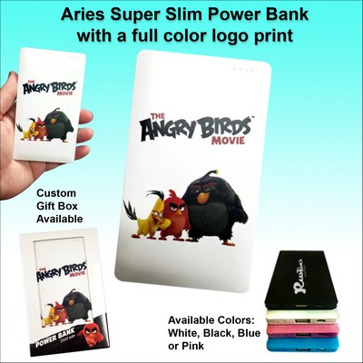 Aries Super Slim Power Bank - 4000 mAh No Extra Tariff