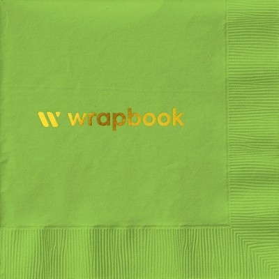 Lime Cocktail 3-Ply Beverage Napkins - Custom Foil Print